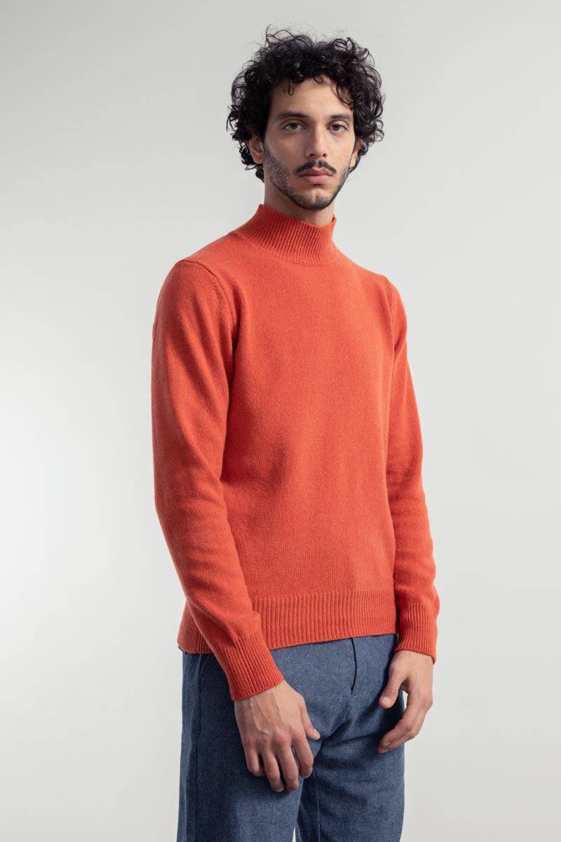 Rifò CLEMENTE Maglia Collo Alto Uomo Cashmere Rigenerato Saldi Di Fabbrica