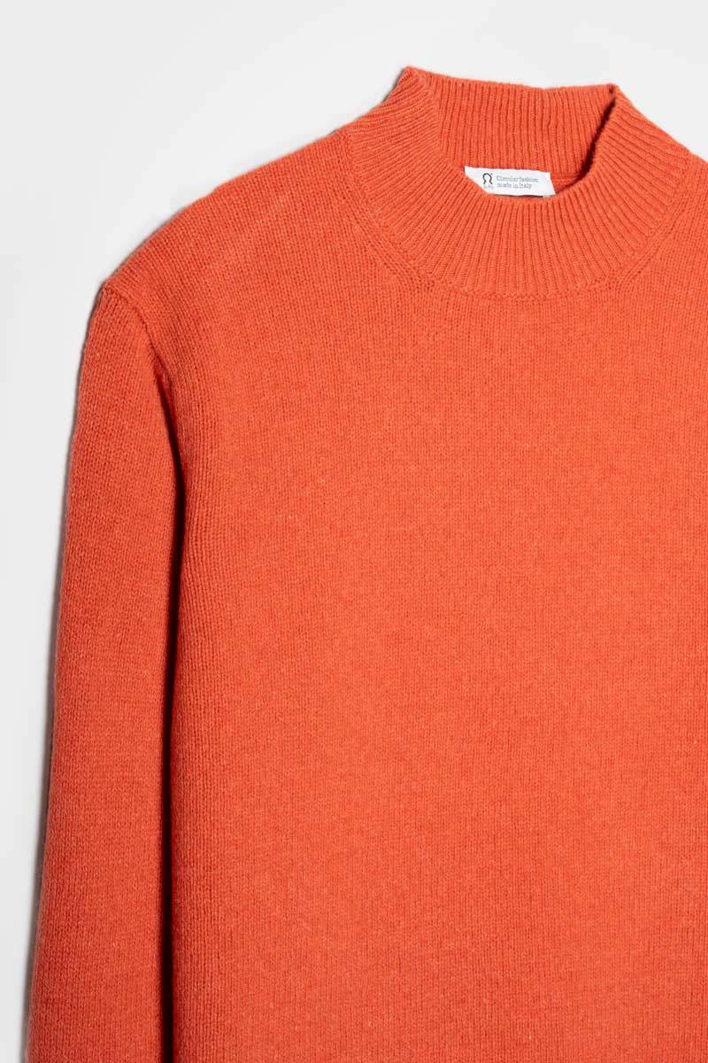 Rifò CLEMENTE Maglia Collo Alto Uomo Cashmere Rigenerato Saldi Di Fabbrica