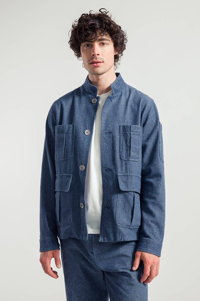 Rifò ENEA Giacca Uomo Jeans Rigenerato In Saldo