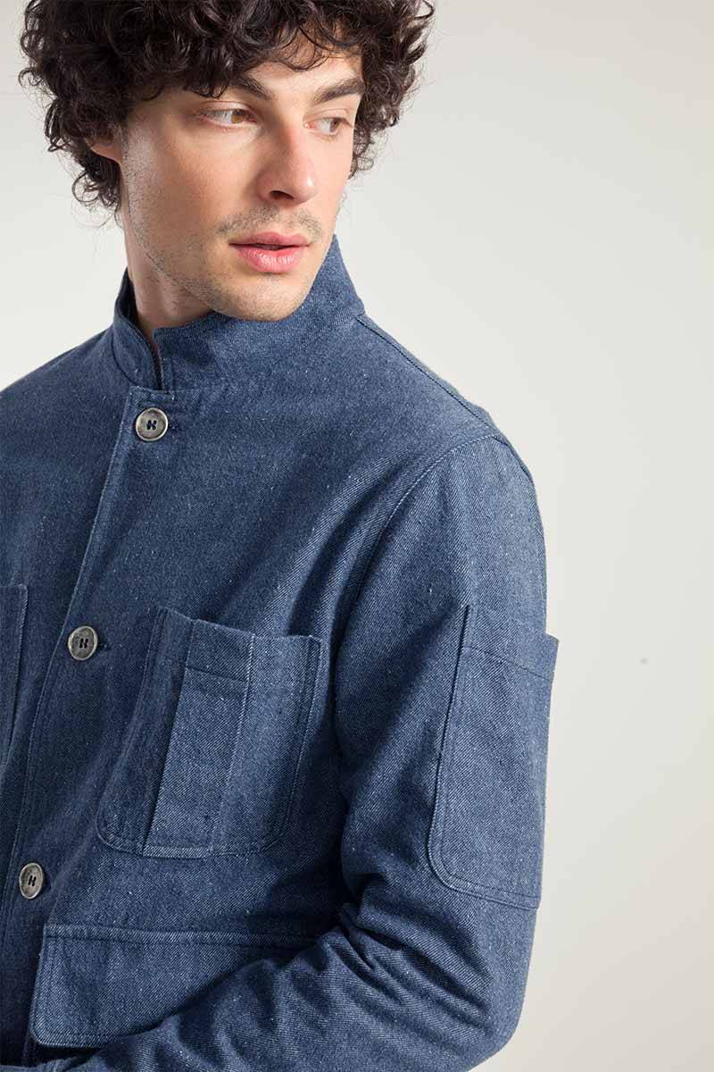 Rifò ENEA Giacca Uomo Jeans Rigenerato In Saldo