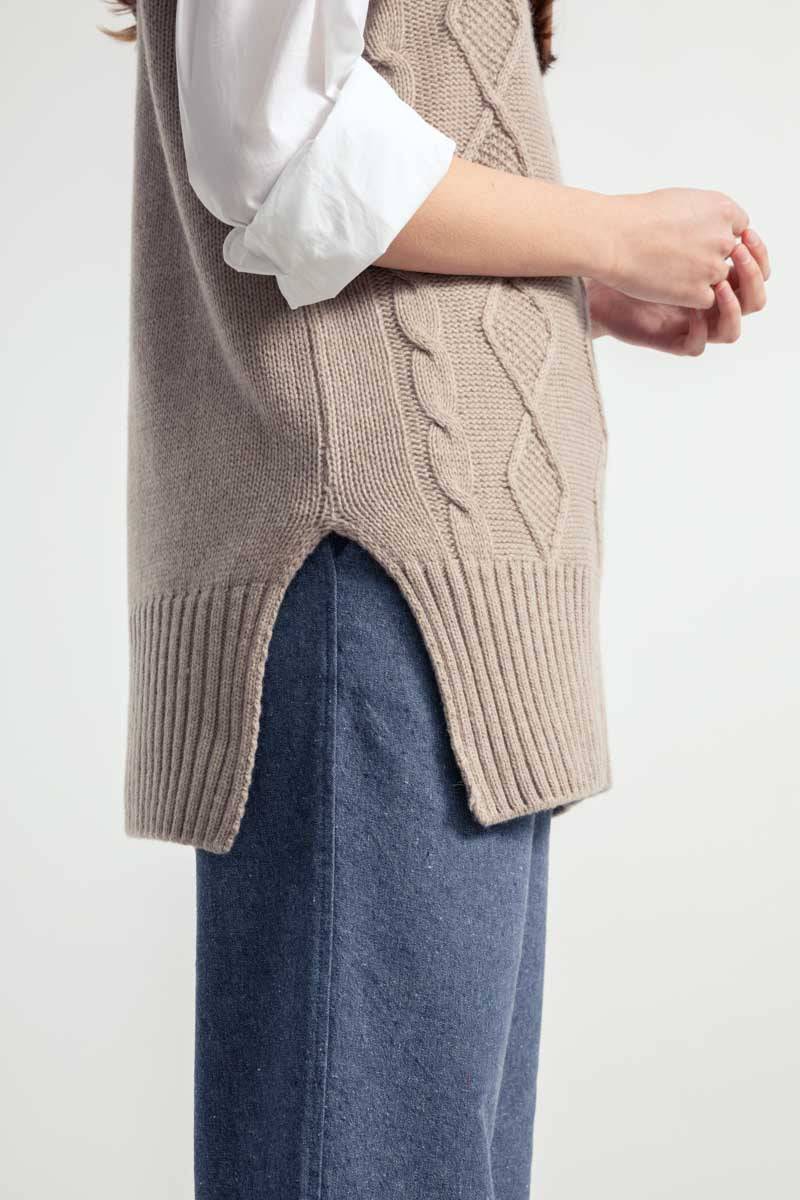 Rifò NORMA Gilet Donna Lana Rigenerata Moda