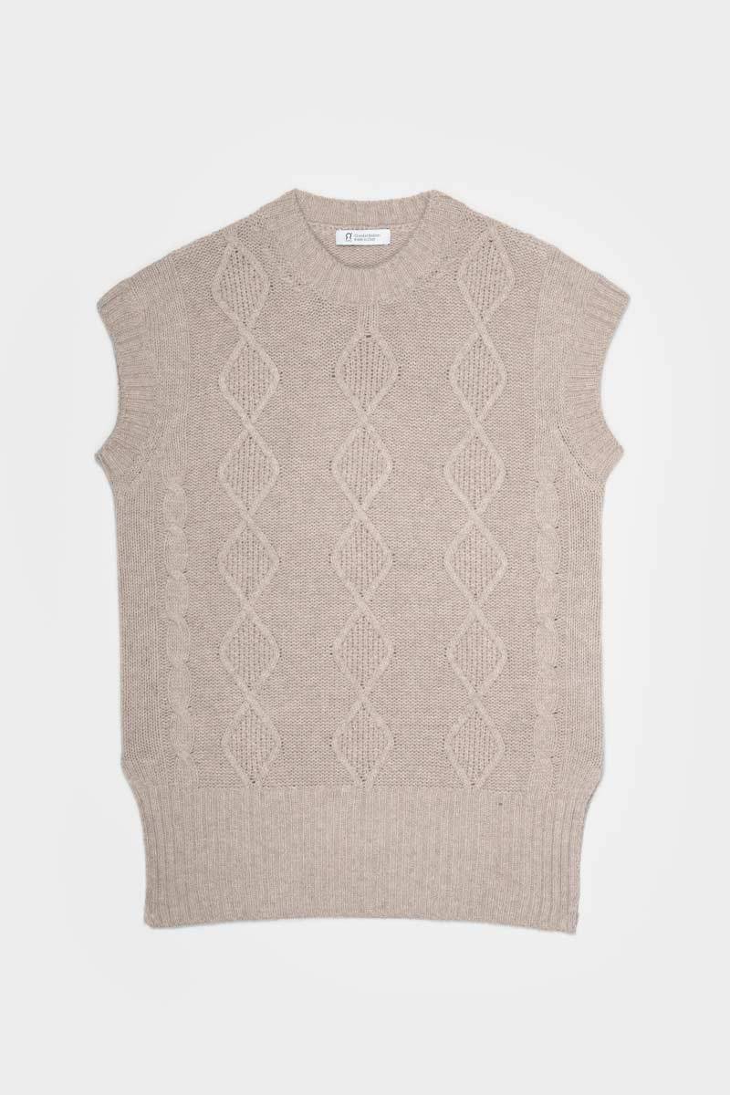 Rifò NORMA Gilet Donna Lana Rigenerata Moda