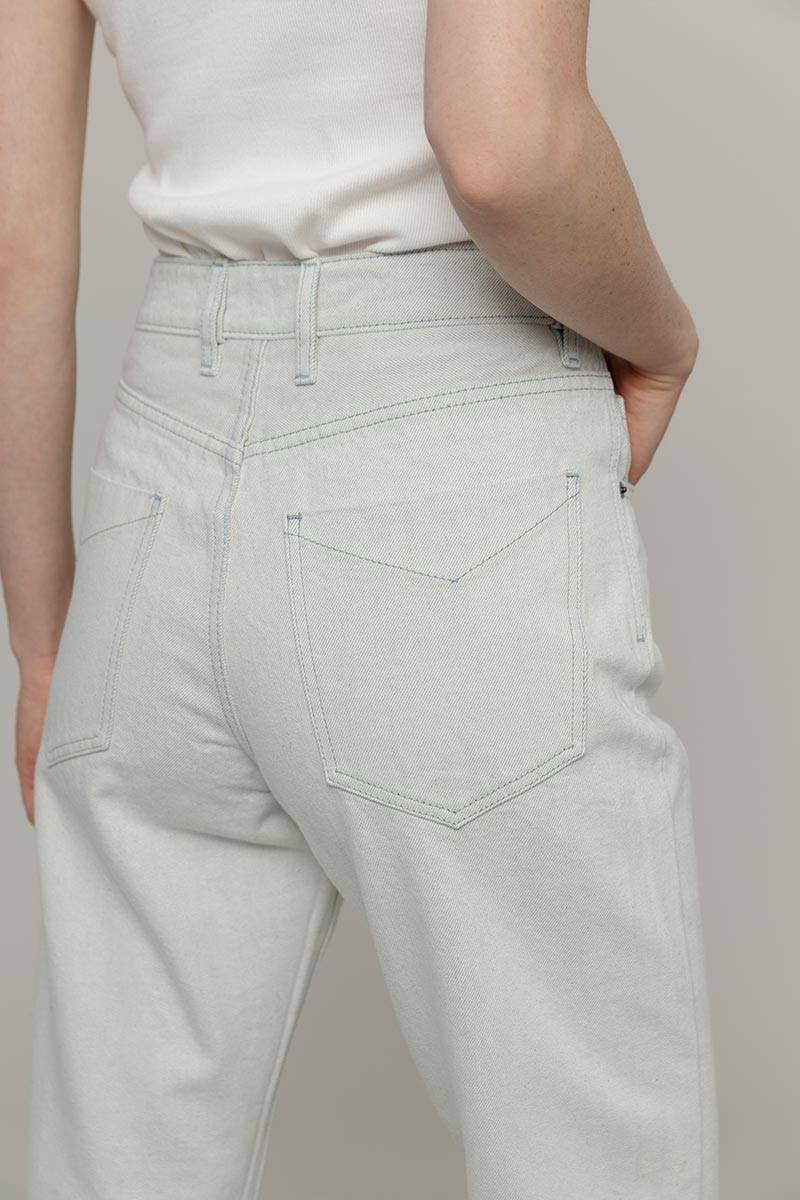 Rifò AGLAIA Pantaloni Jeans Donna Cotone Rigenerato Italy