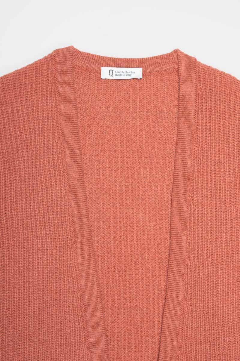 Rifò MARGHERITA Cardigan Donna Cashmere Rigenerato Nuovo