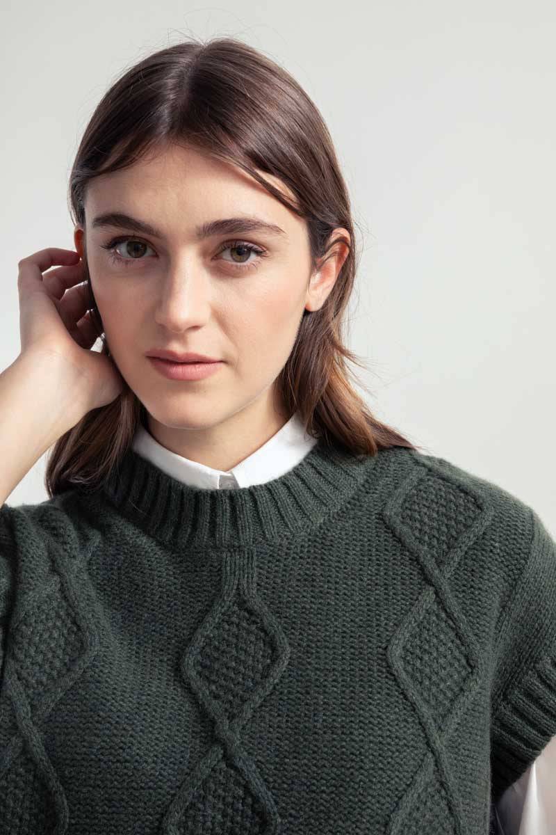 Rifò NORMA Gilet Donna Lana Rigenerata Vendita