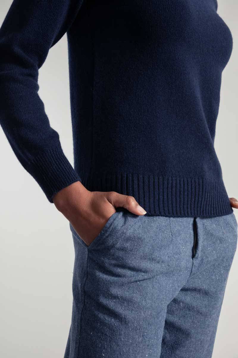 Rifò EDDA Maglia Donna Cashmere Rigenerato Pezzi Unici
