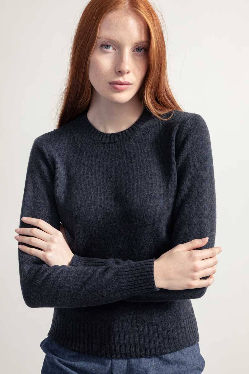 Rifò LAURA Maglia Girocollo Donna Lana Rigenerata Latest stili