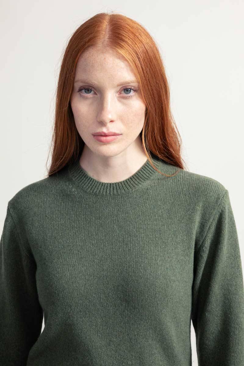 Rifò LAURA Maglia Girocollo Donna Lana Rigenerata Consegna Veloce