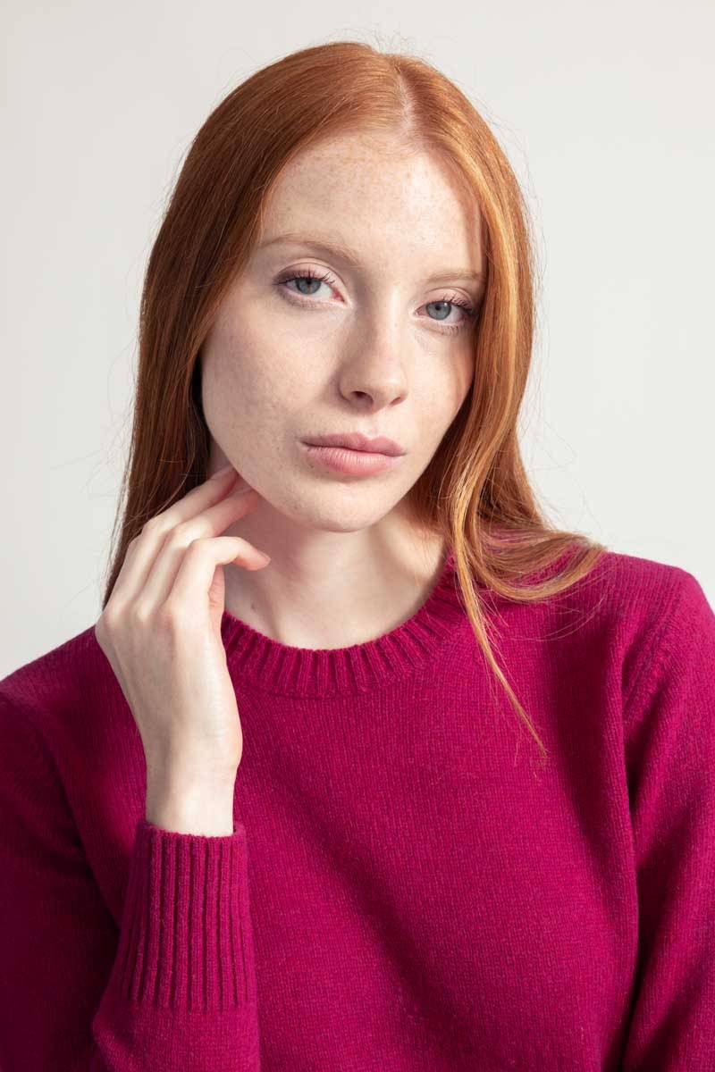 Rifò LAURA Maglia Girocollo Donna Lana Rigenerata Promozione Limitata