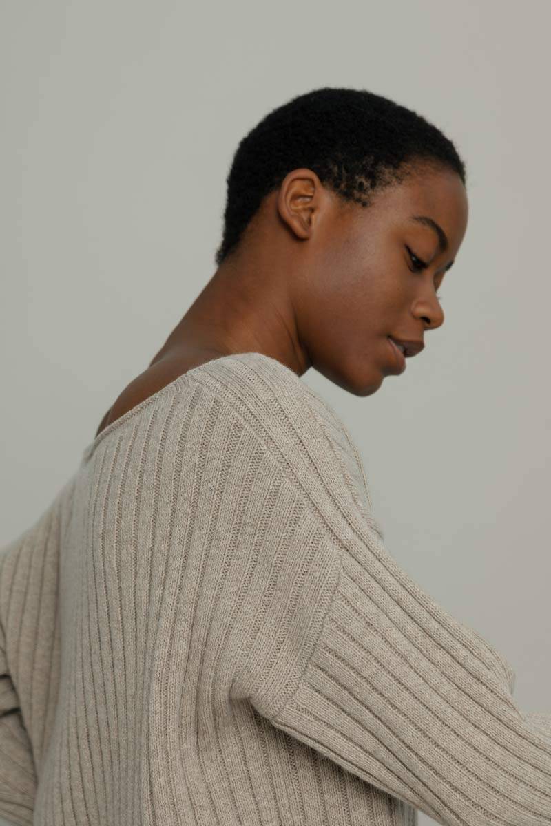 Rifò LUCE Maglia Scollo a Barca Donna Cashmere Rigenerato Shopping Online