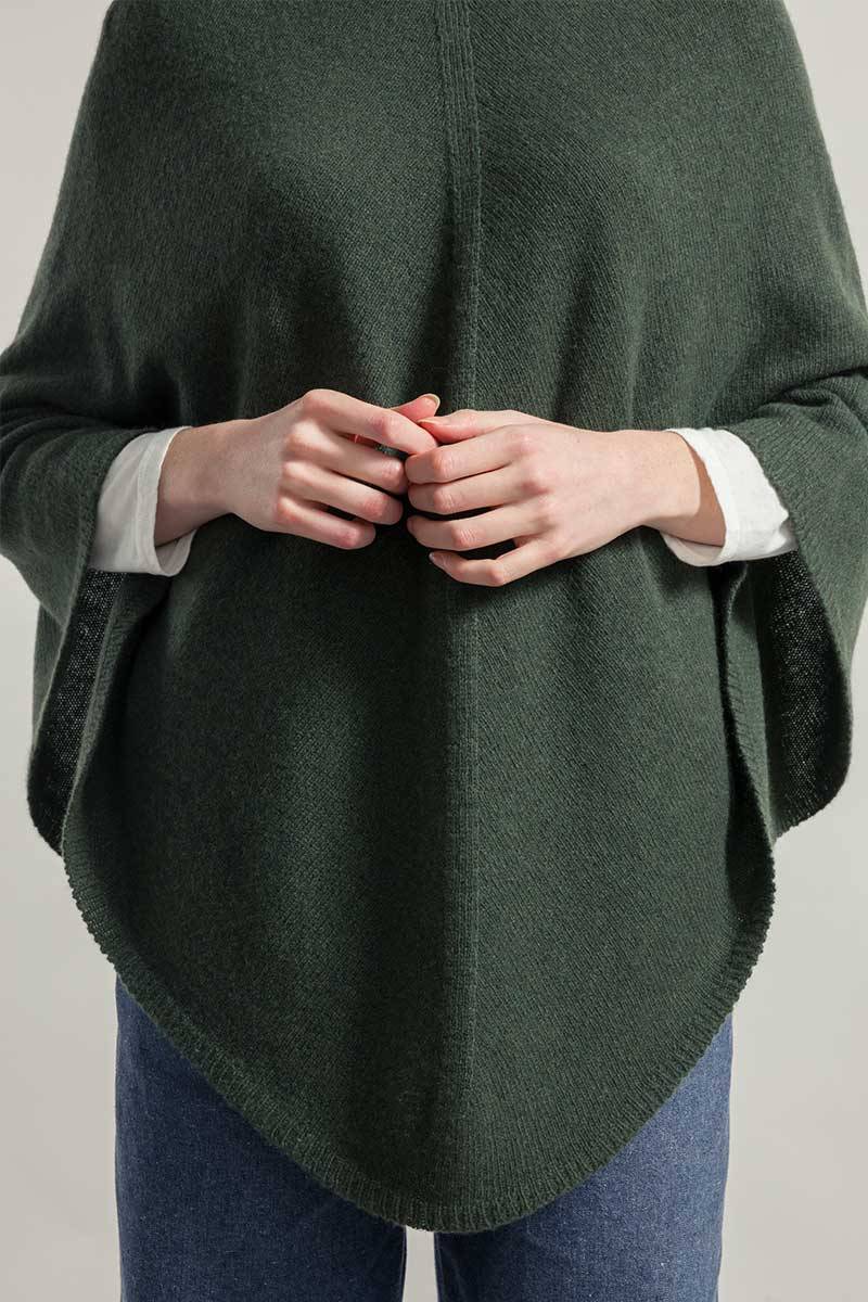 Rifò ELISABETTA Poncho Donna Cashmere Rigenerato Hotsell