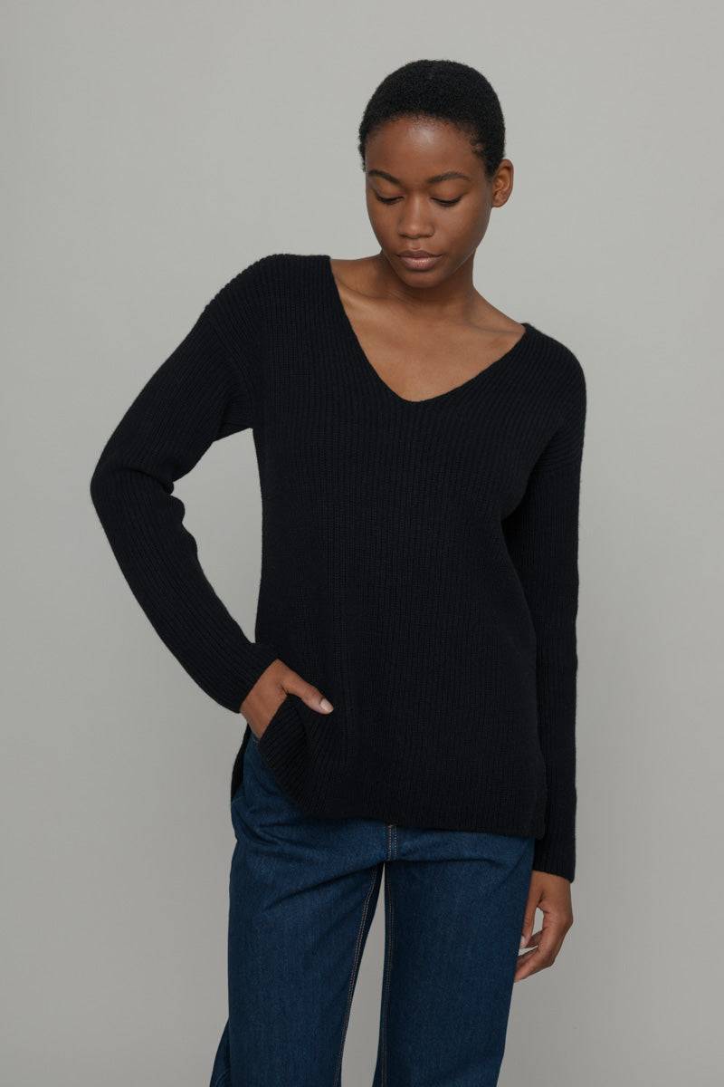 Rifò ESTER Maglia Scollo a V Donna Cashmere Vendita Economica