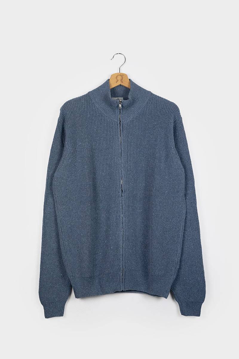 Rifò DUCCIO Cardigan Uomo Cotone Jeans Rigenerato Nuova