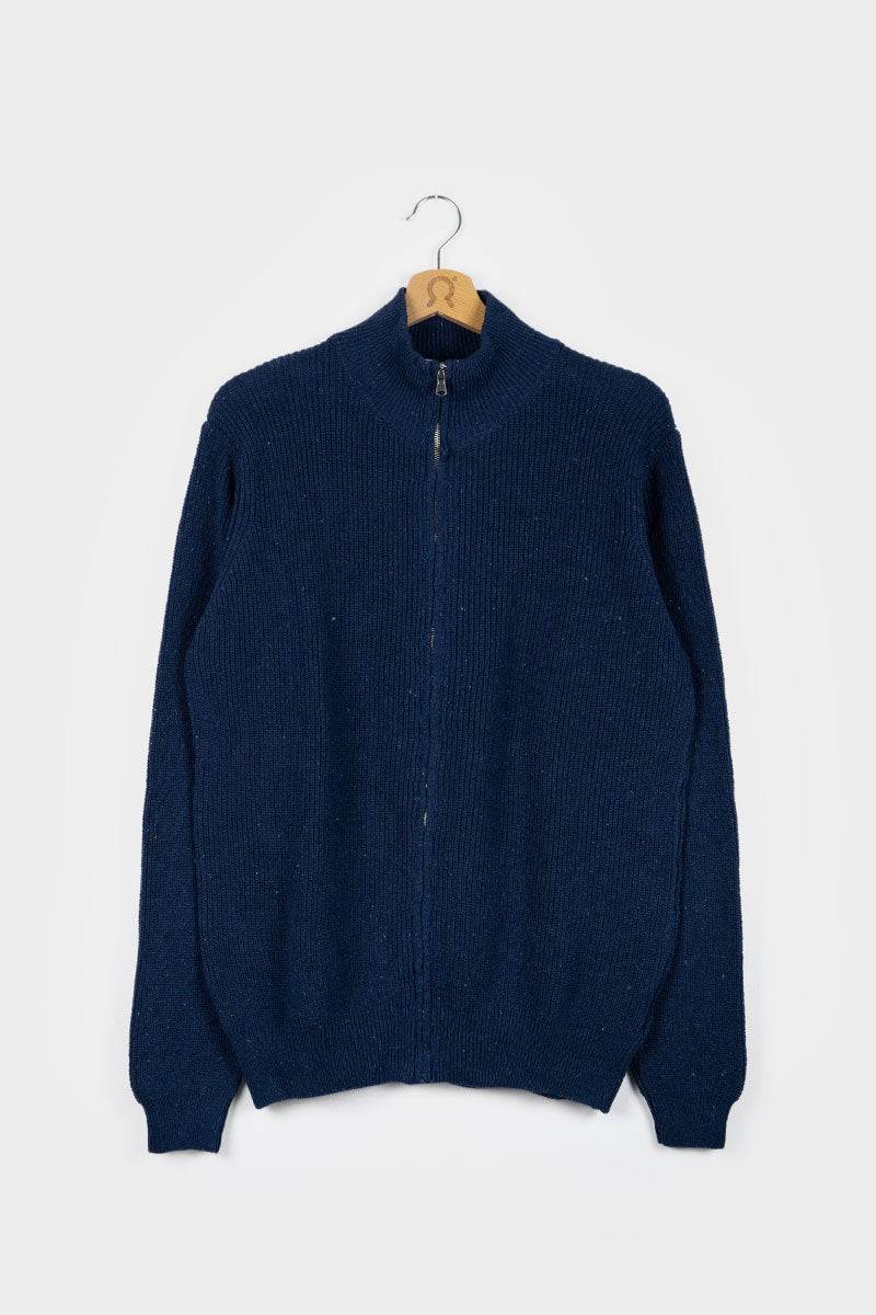 Rifò DUCCIO Cardigan Uomo Cotone Jeans Rigenerato Nuovo