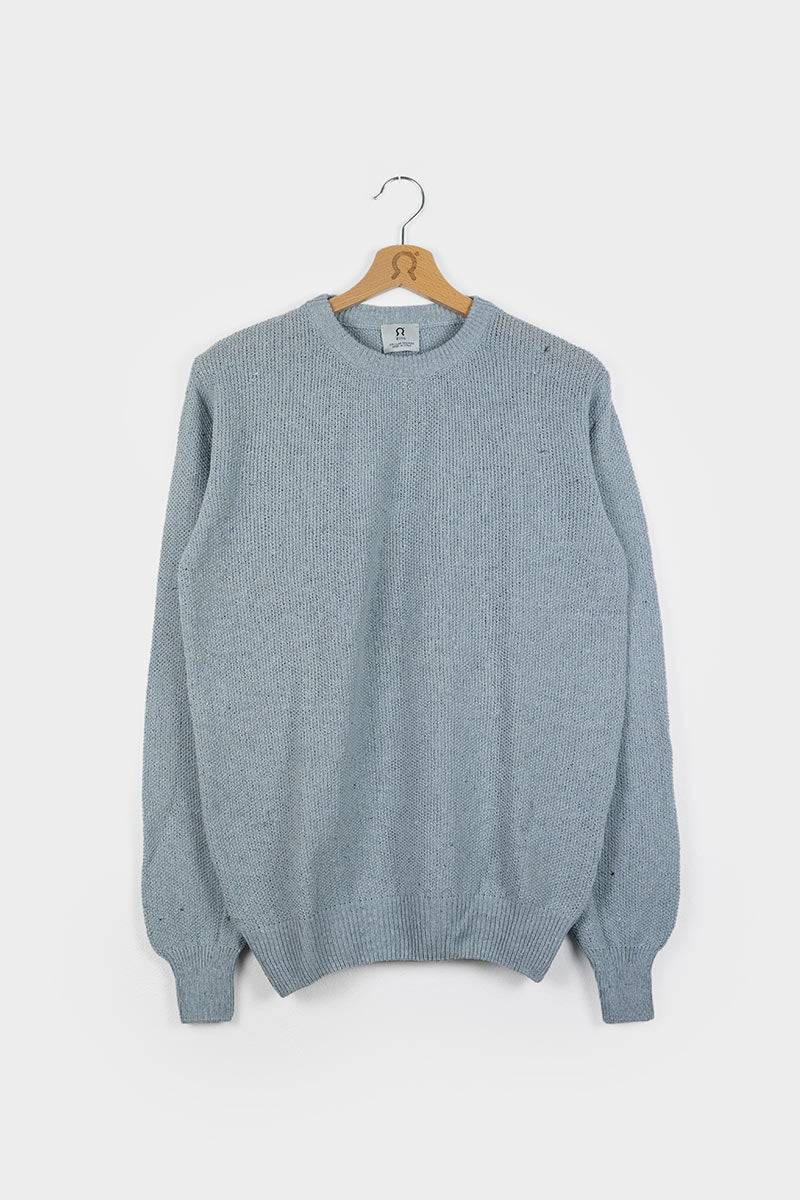 Rifò GINO Maglia Uomo Cotone Jeans rigenerato Promozione