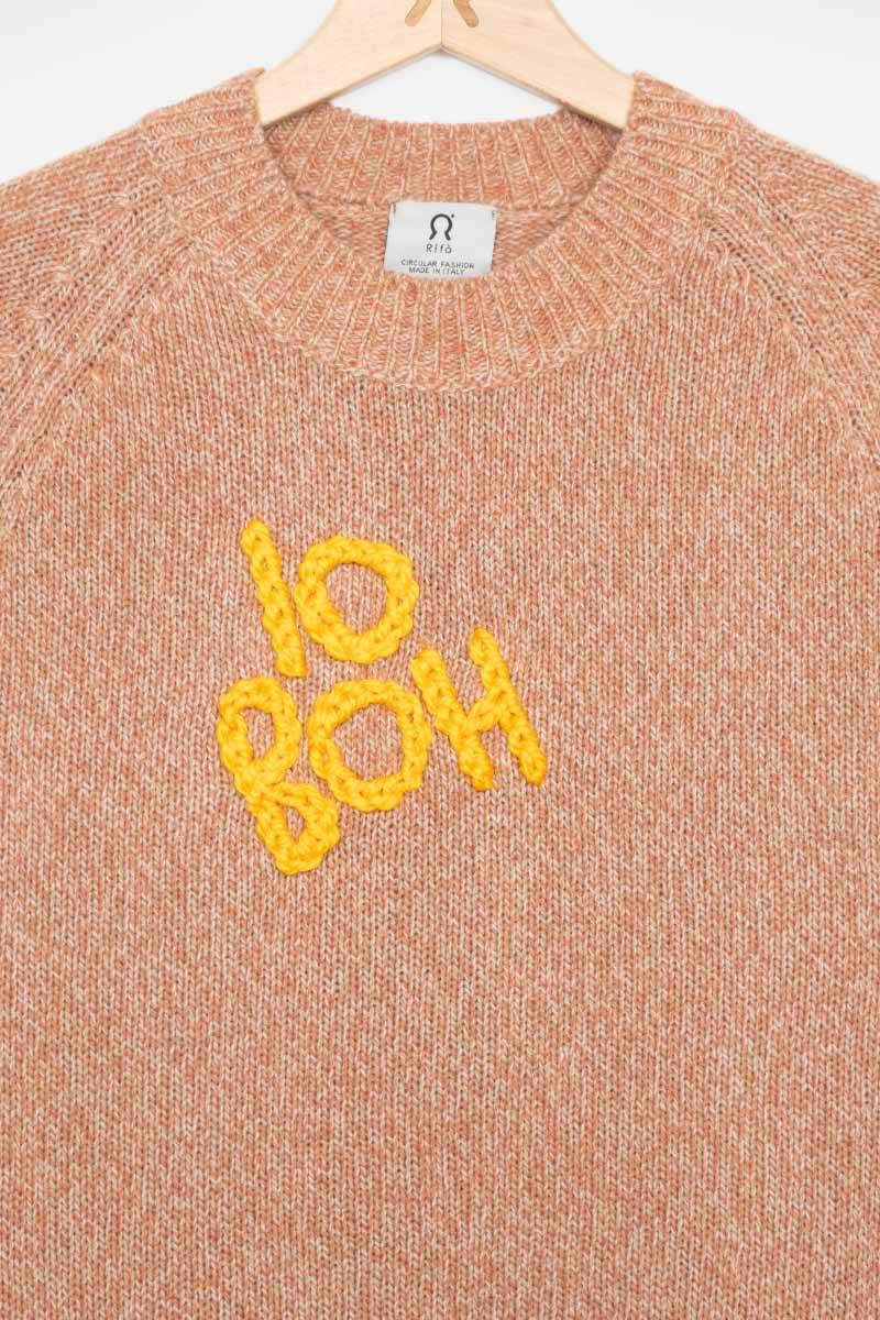 Rifò Maglia Unisex Cashmere Rigenerato Rifò x Almeno Nevicasse Pezzi Unici