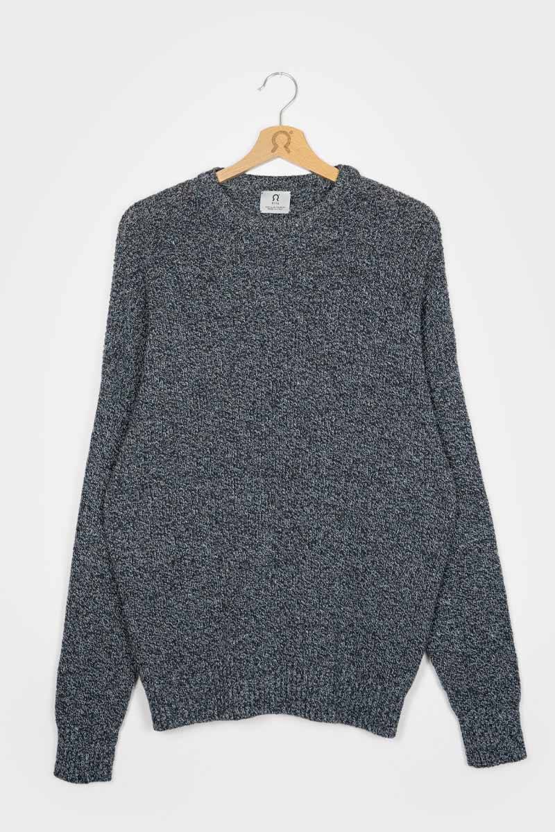 Rifò COSIMO Maglia Uomo Cotone Jeans Rigenerato Affare Del Giorno