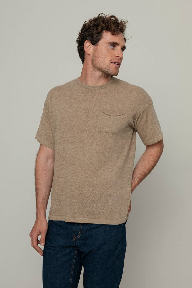 Rifò MATTEO T-Shirt Lino Riciclato Uomo Prezzo Ridotto
