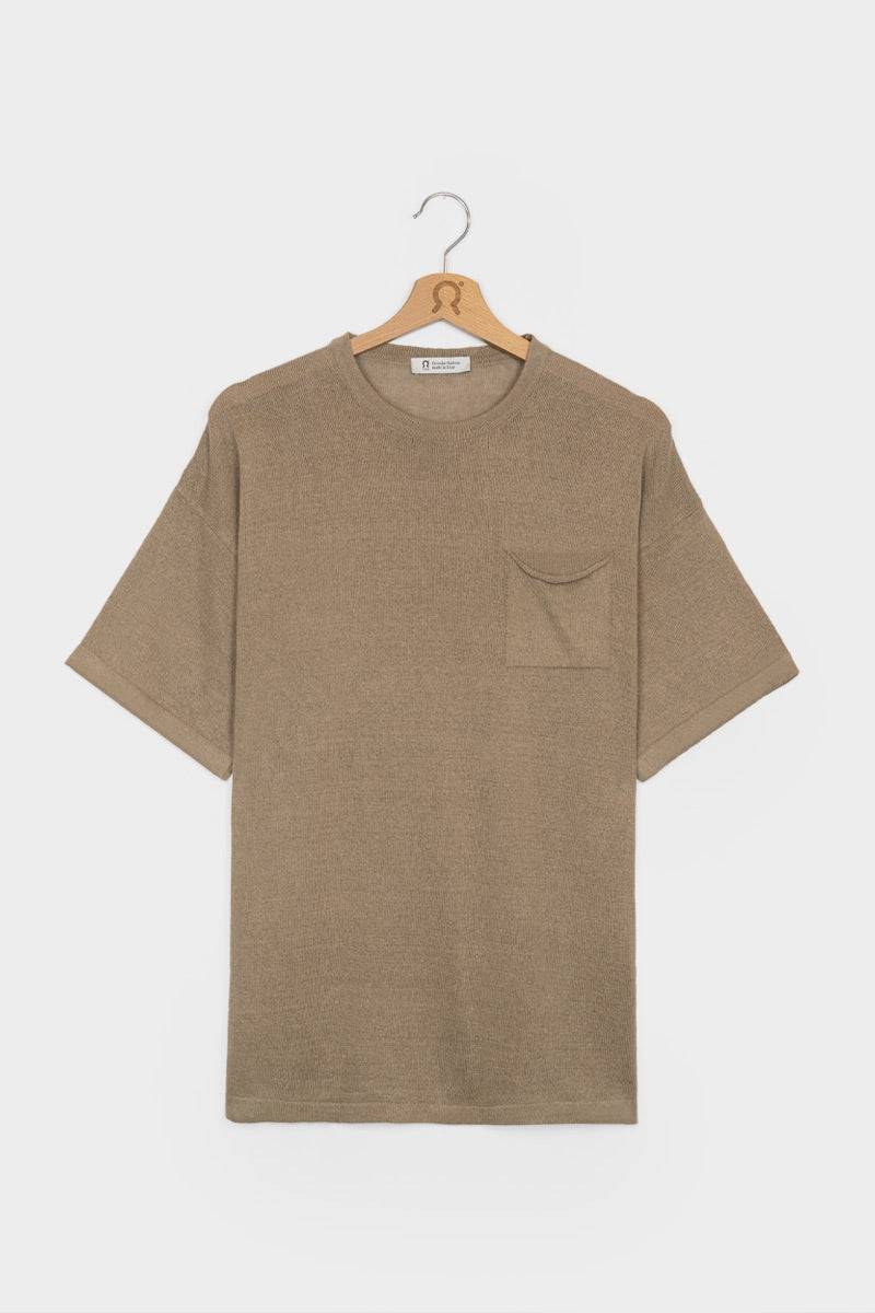 Rifò MATTEO T-Shirt Lino Riciclato Uomo Prezzo Ridotto