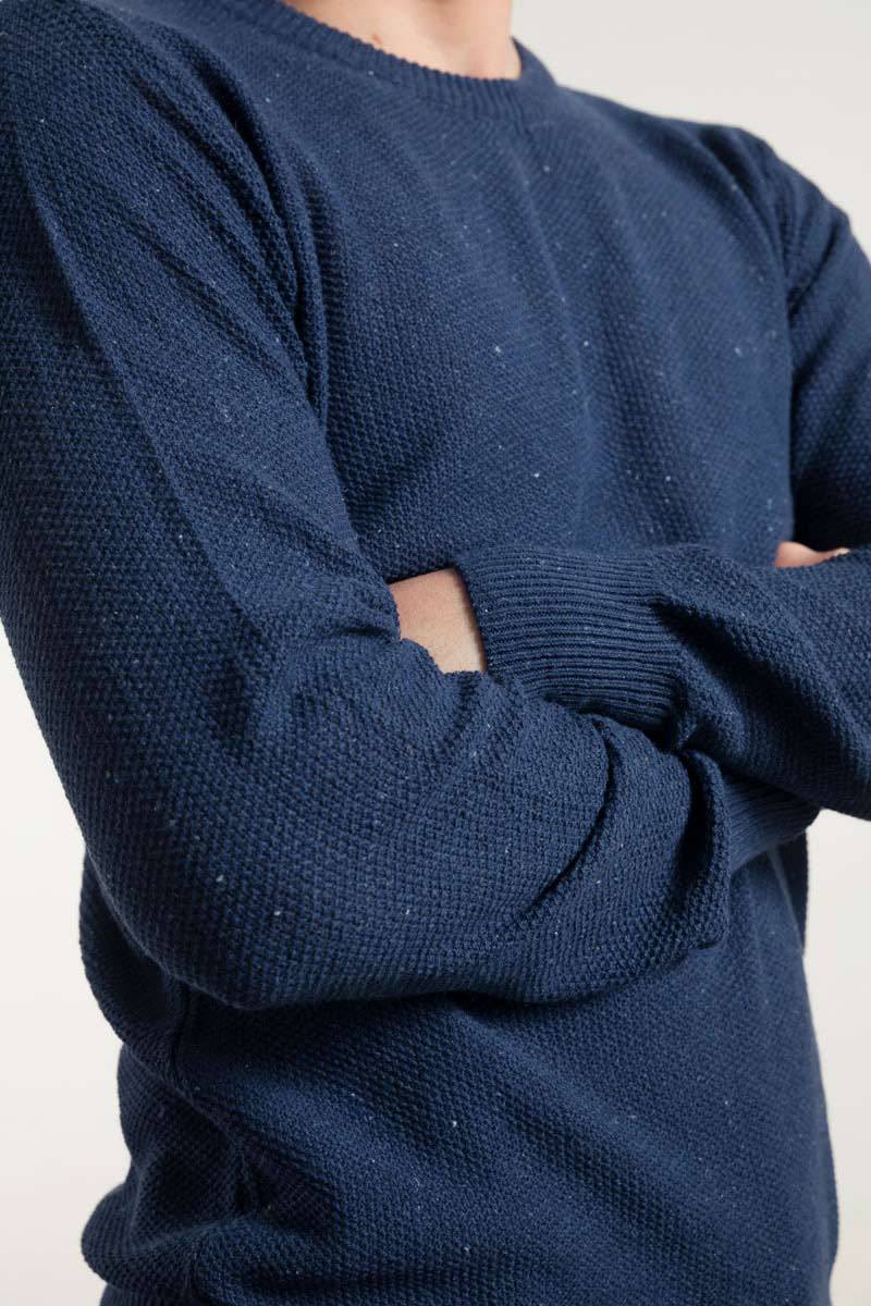 Rifò GINO Maglia Uomo Cotone Jeans rigenerato Sottocosto