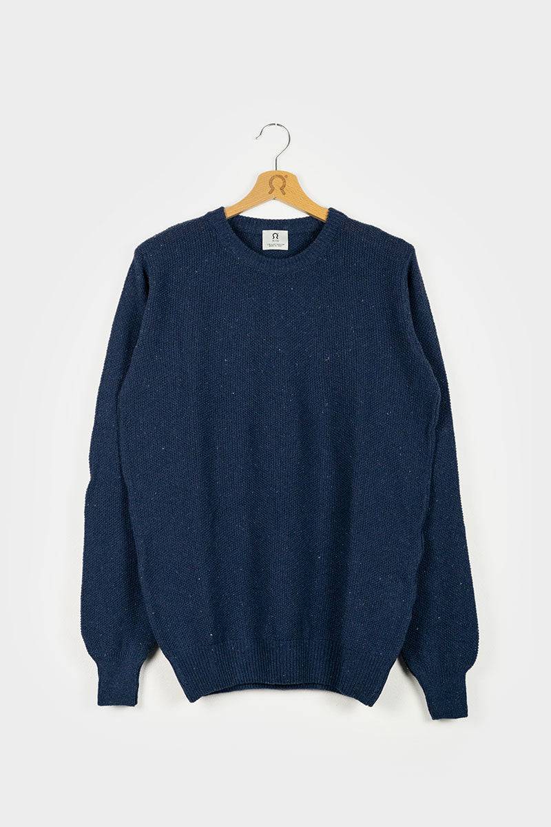 Rifò GINO Maglia Uomo Cotone Jeans rigenerato Sottocosto