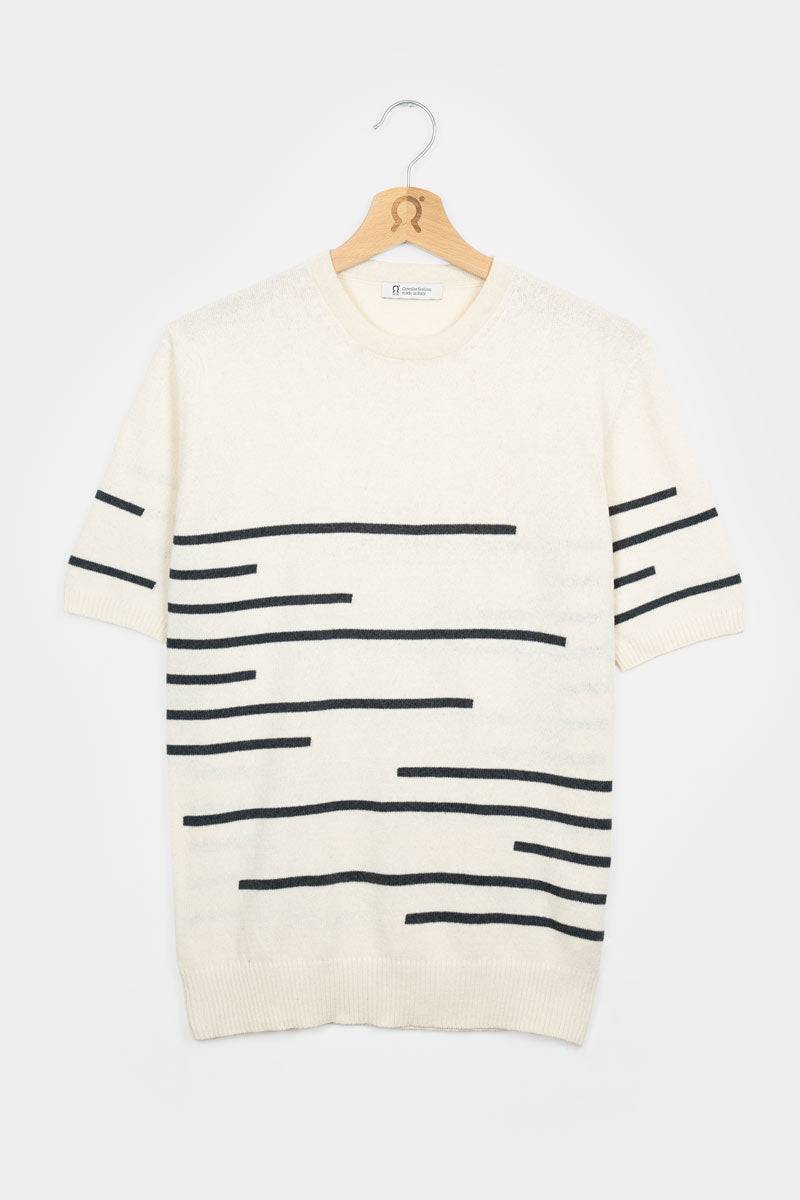 Rifò ADONE Maglia Righe Uomo Cotone Rigenerato Sconto