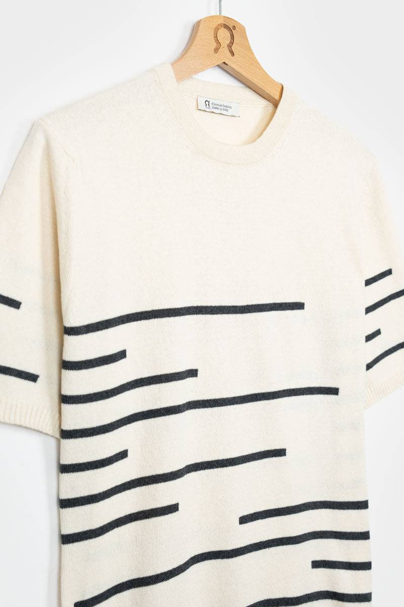 Rifò ADONE Maglia Righe Uomo Cotone Rigenerato Sconto