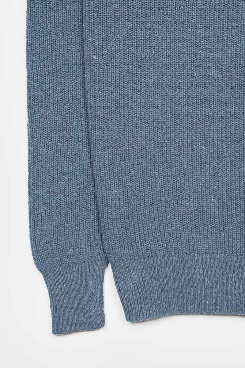 Rifò VITTORIO Maglia Girocollo Uomo Cotone Jeans Rigenerato Offerta