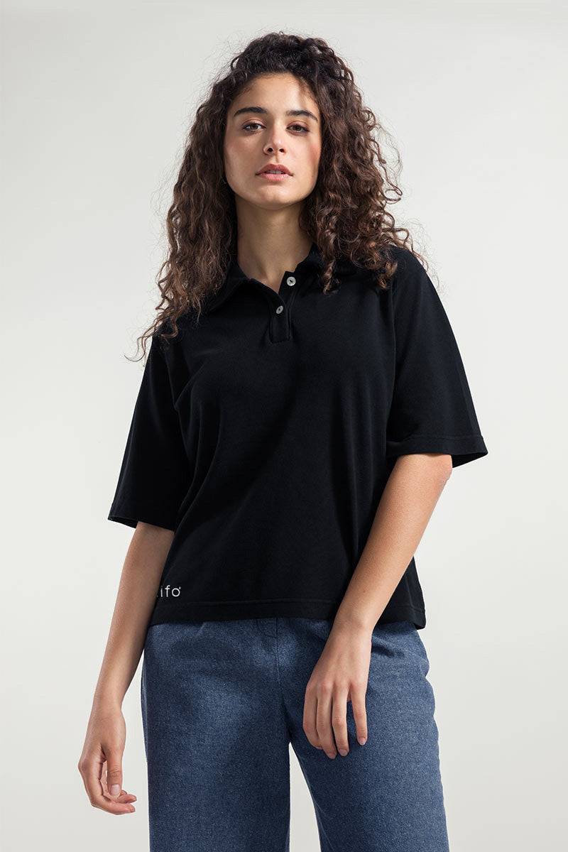 Rifò LUDO Maglia Polo Donna Cotone Rigenerato Vendita Economica