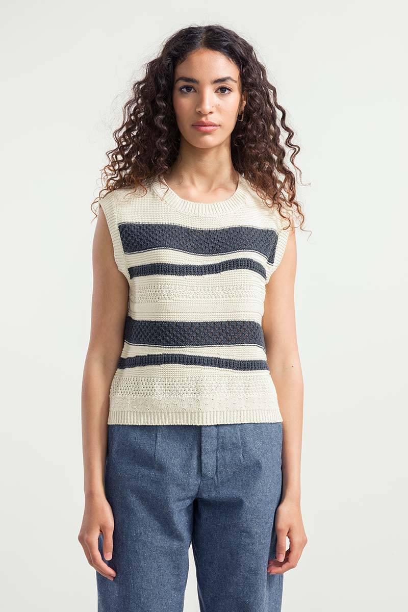 Rifò CASSANDRA Canotta Donna Cotone Rigenerato Saldi Di Fabbrica