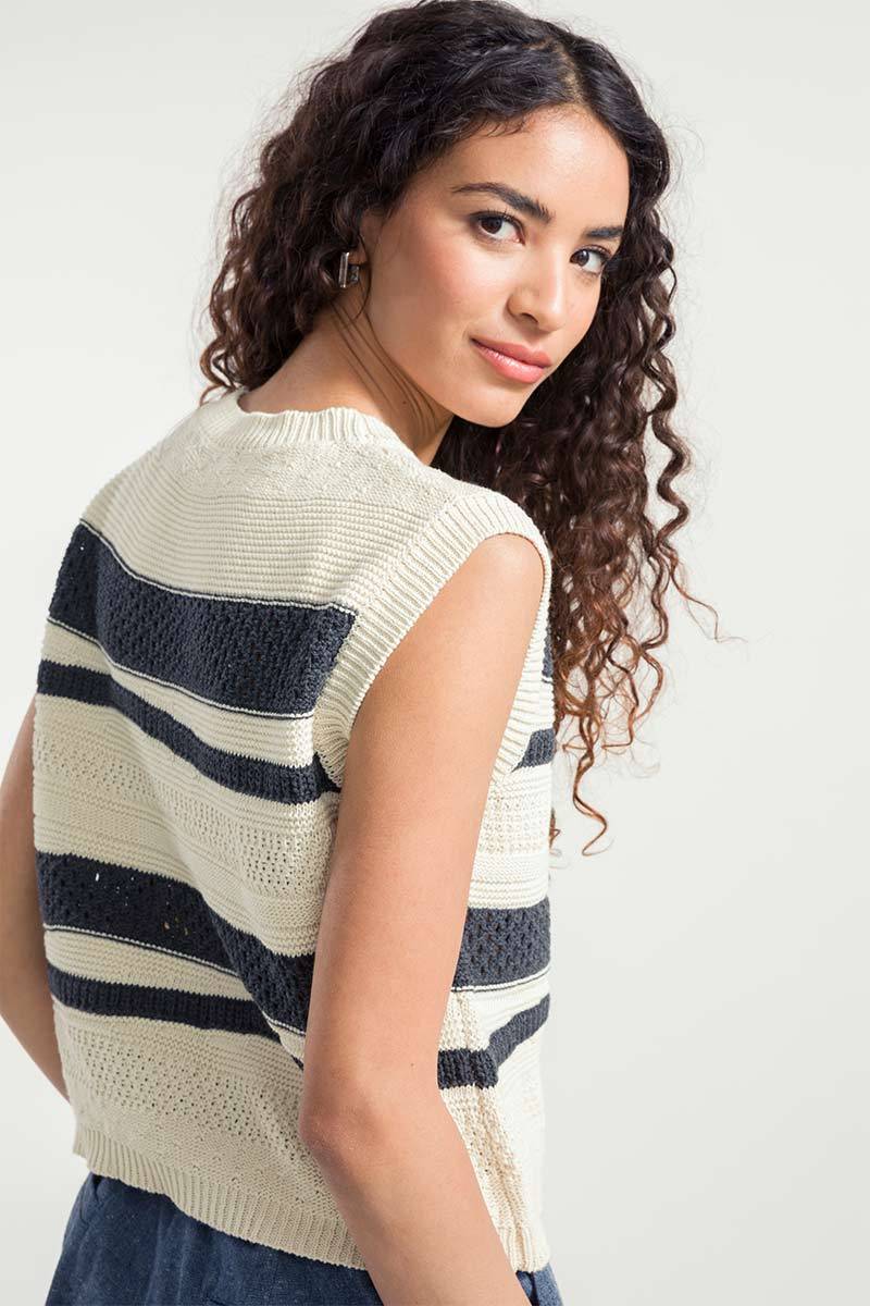 Rifò CASSANDRA Canotta Donna Cotone Rigenerato Saldi Di Fabbrica