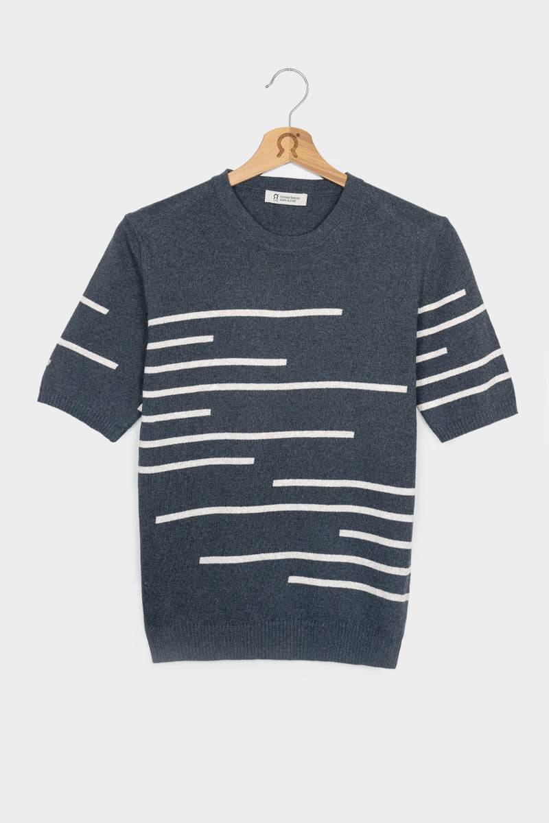 Rifò CLIO Maglia Donna Righe Cotone Rigenerato In Saldo