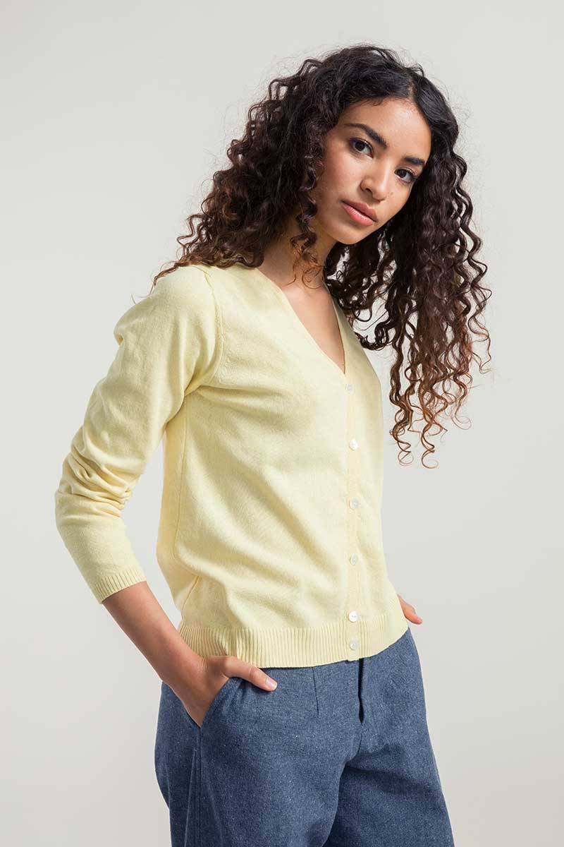 Rifò LUCIA Cardigan Donna Cotone Rigenerato Nuova