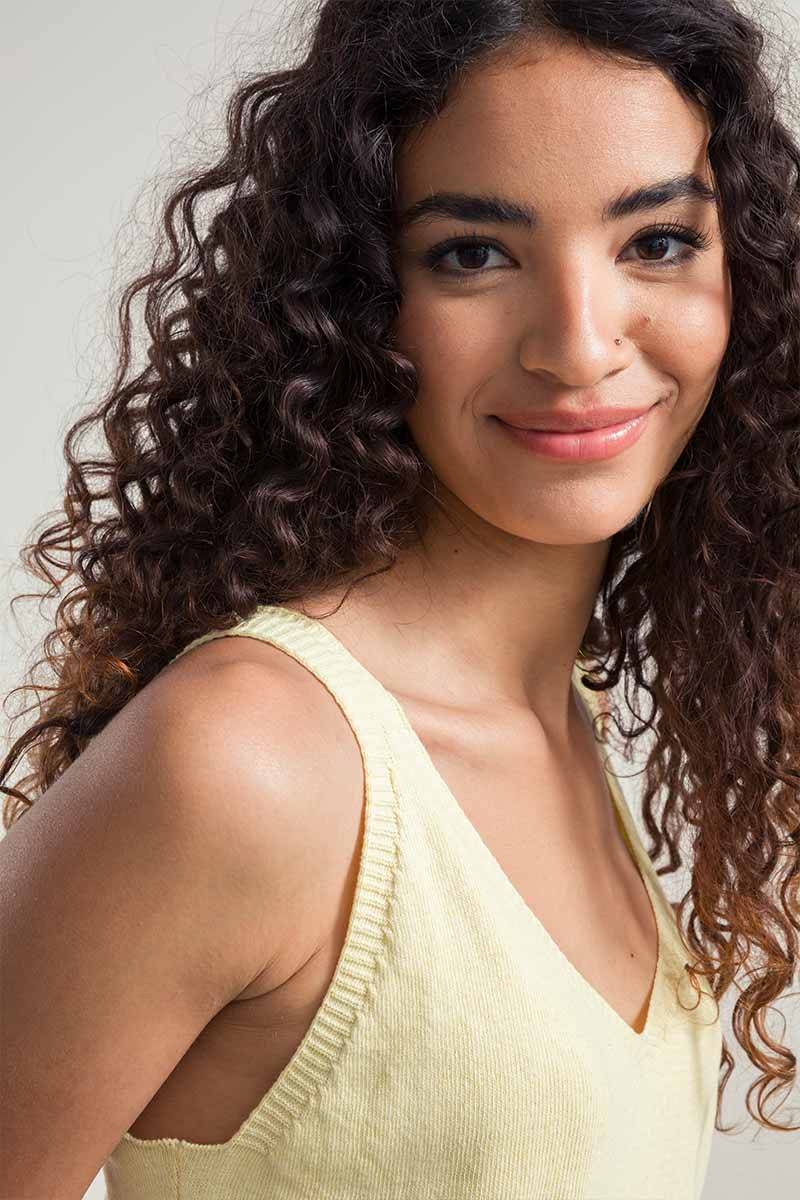 Rifò CLARA Canotta Donna Cotone Rigenerato Italy