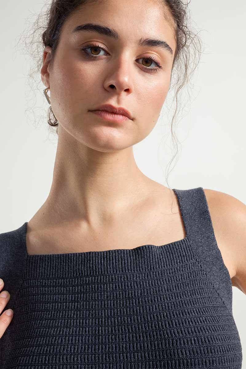 Rifò SOLE Canotta Spalla Larga Donna Cotone Rigenerato In Linea