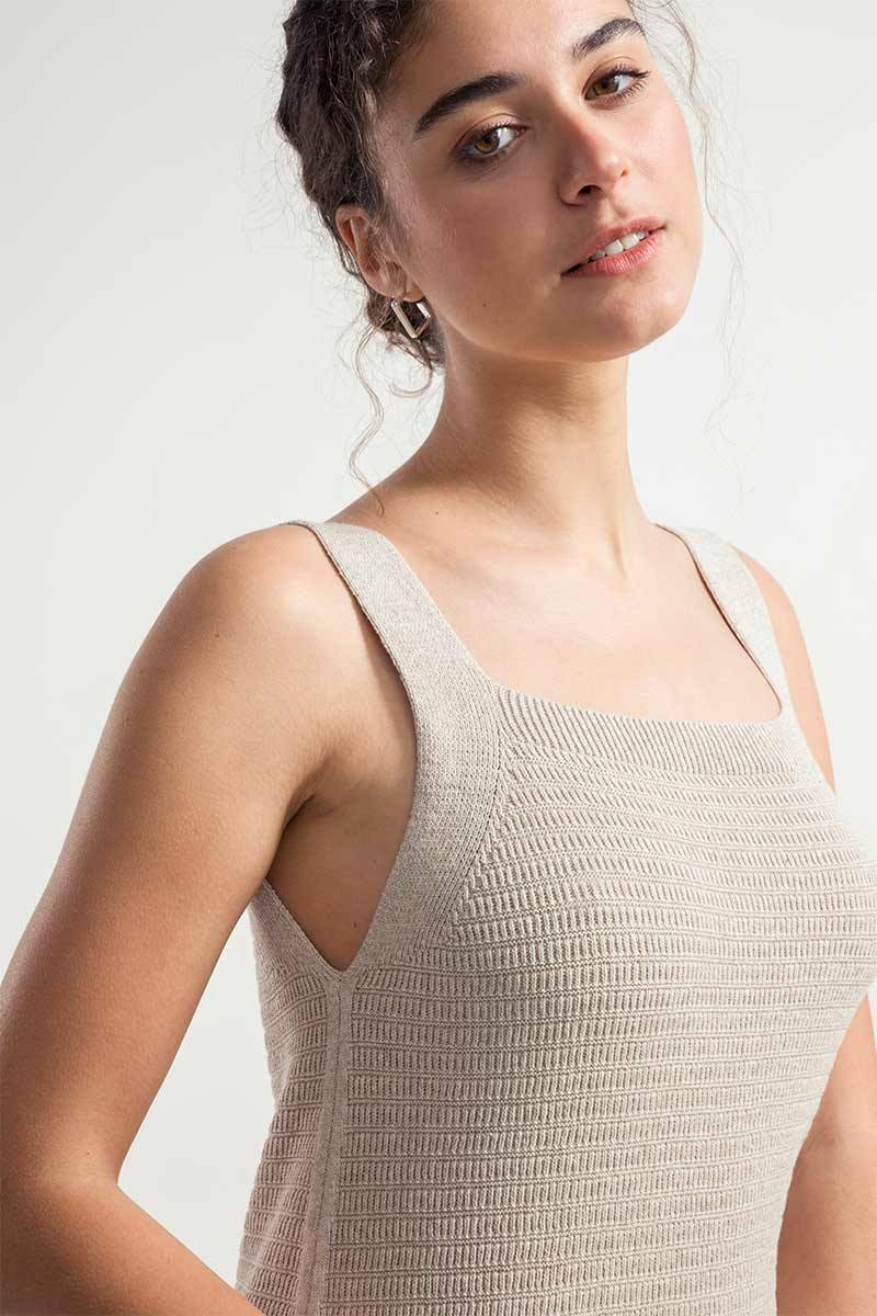 Rifò LUNA Abito Tubino in Maglia Donna Cotone Rigenerato Nuovo