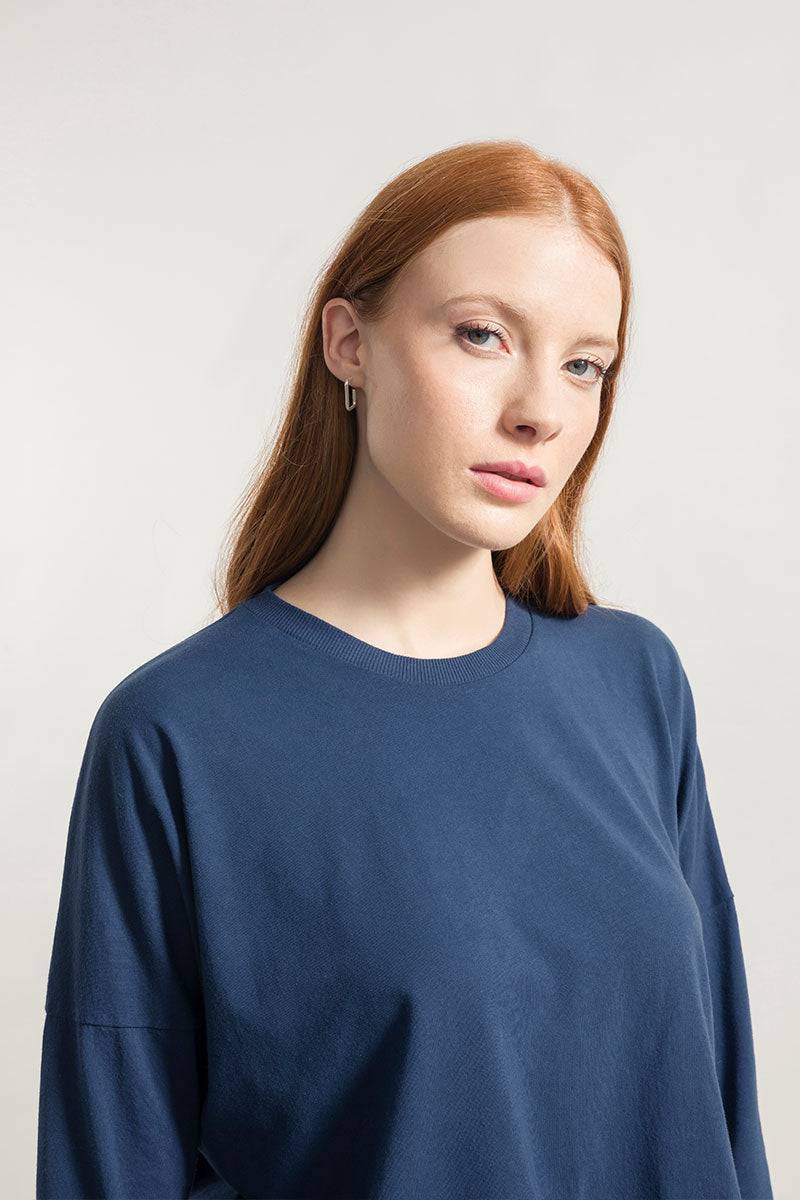 Rifò ZOE Maglia Maniche Lunghe Donna Cotone Rigenerato Sconto