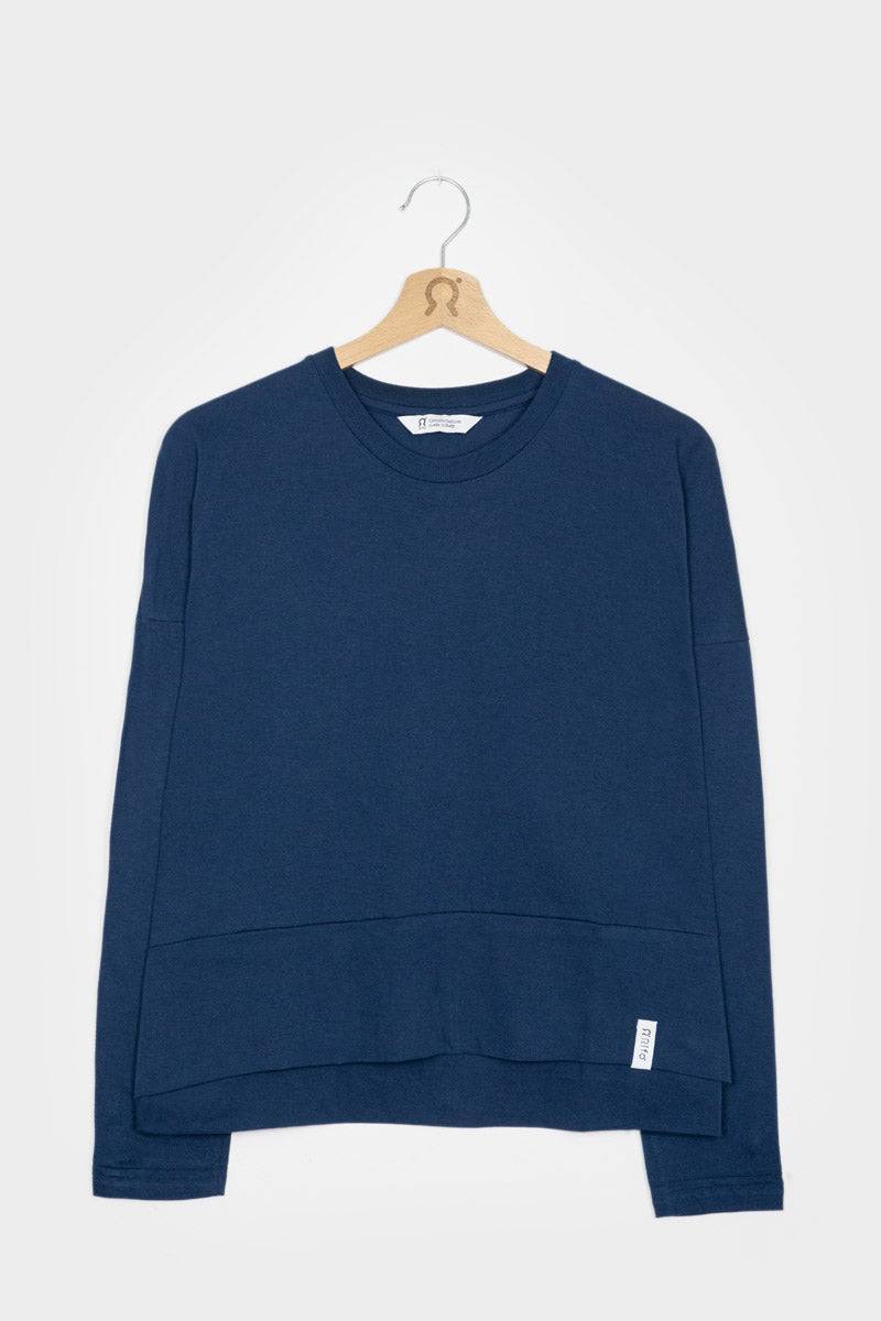 Rifò ZOE Maglia Maniche Lunghe Donna Cotone Rigenerato Sconto