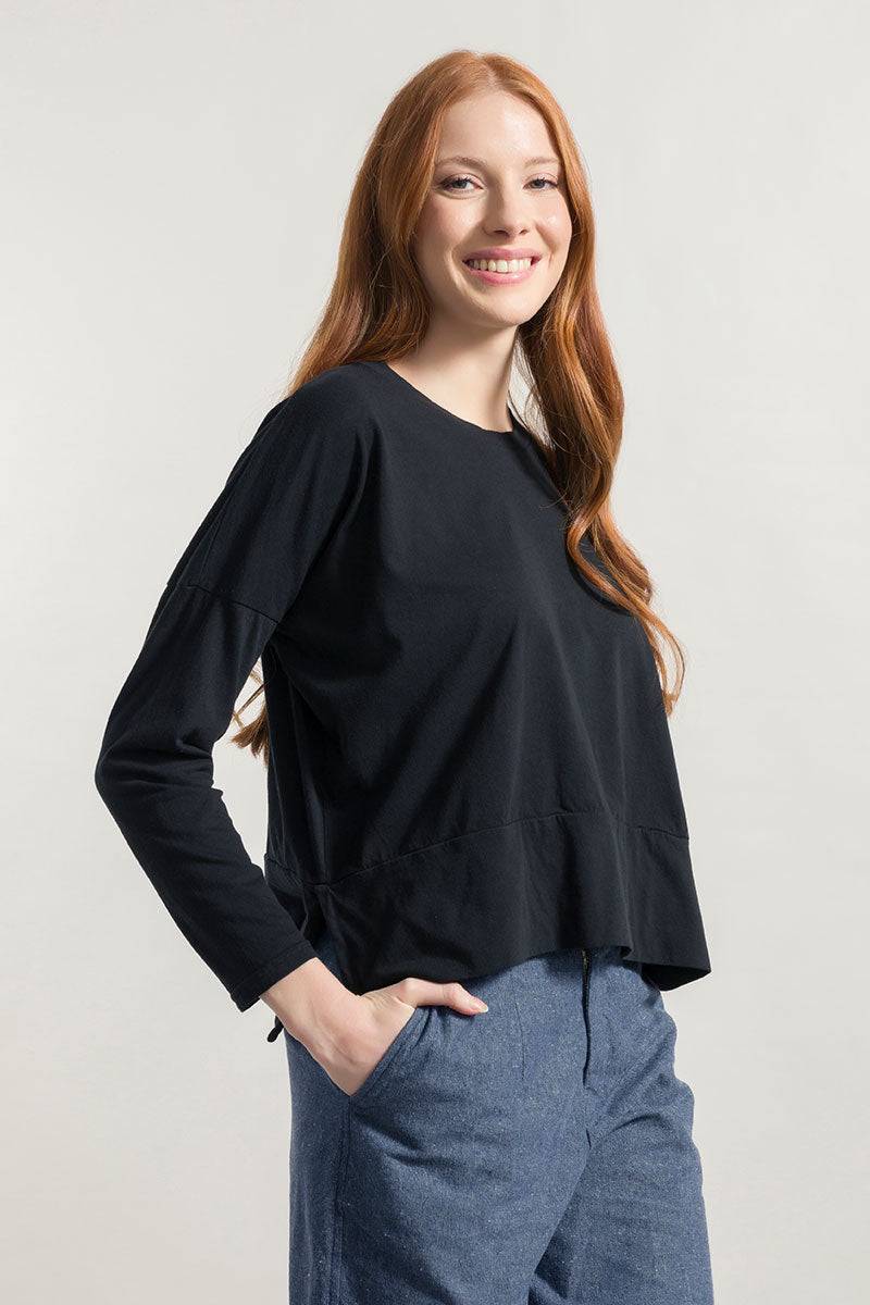Rifò ZOE Maglia Maniche Lunghe Donna Cotone Rigenerato Economico