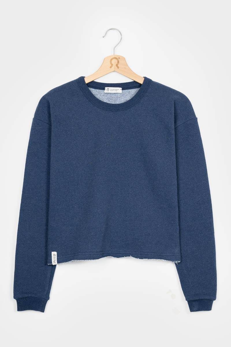 Rifò MARY Felpa Donna Cotone Jeans Rigenerato 2025