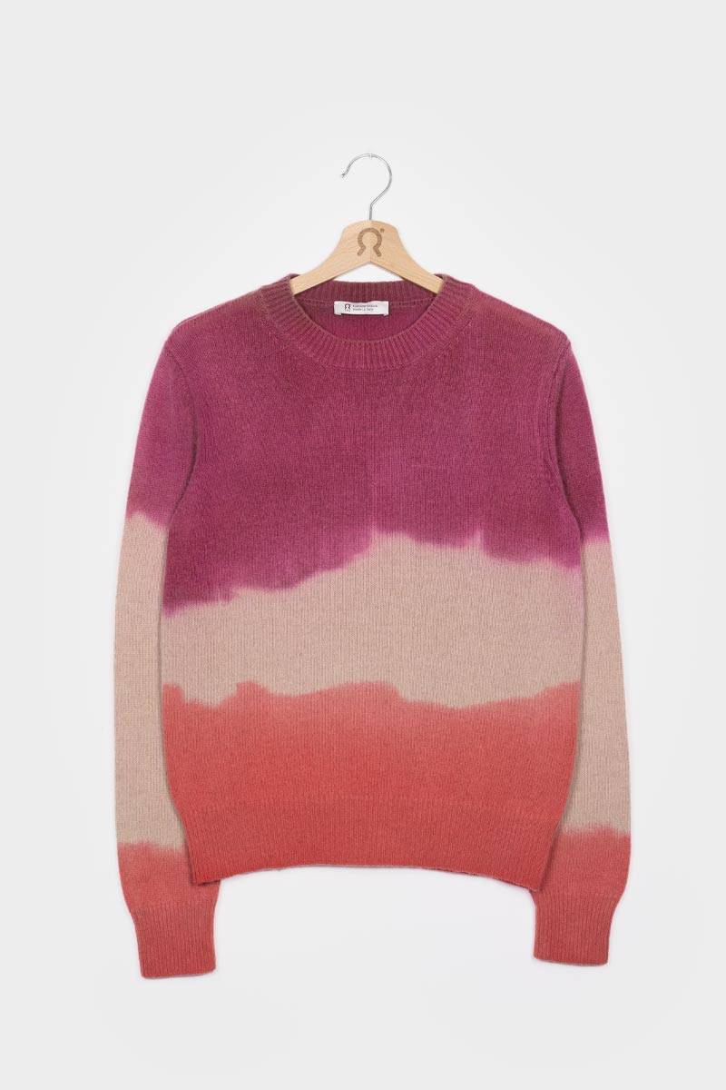 Rifò FIAMMETTA Maglia Girocollo Donna Cashmere Rigenerato Italy