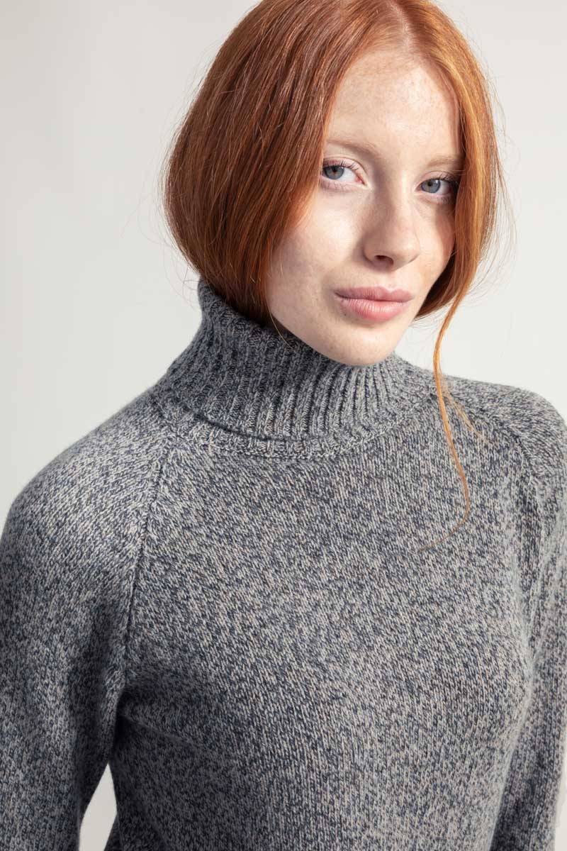 Rifò SUSANNA Maglia Collo Alto Donna Cashmere Rigenerato In Linea