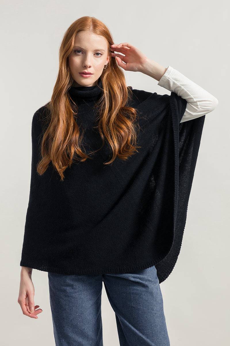 Rifò ELISABETTA Poncho Donna Cashmere Rigenerato Promozione