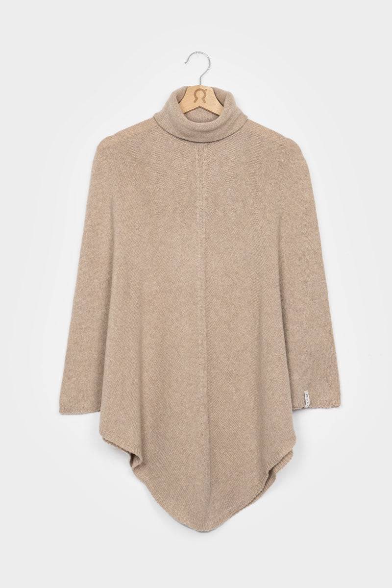 Rifò ELISABETTA Poncho Donna Cashmere Rigenerato Pezzi Unici