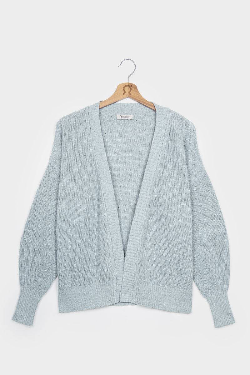 Rifò CARA Cardigan Donna Cotone Jeans Rigenerato Sconto