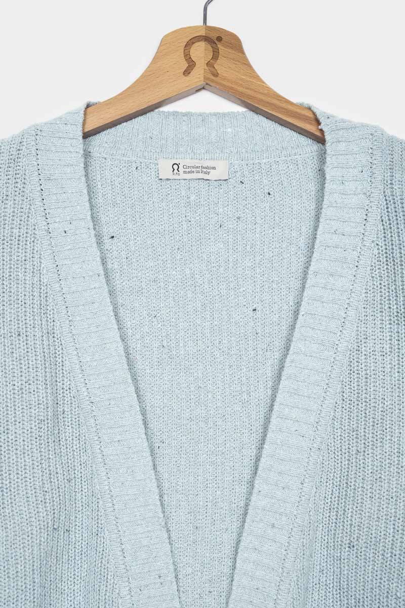 Rifò CARA Cardigan Donna Cotone Jeans Rigenerato Sconto