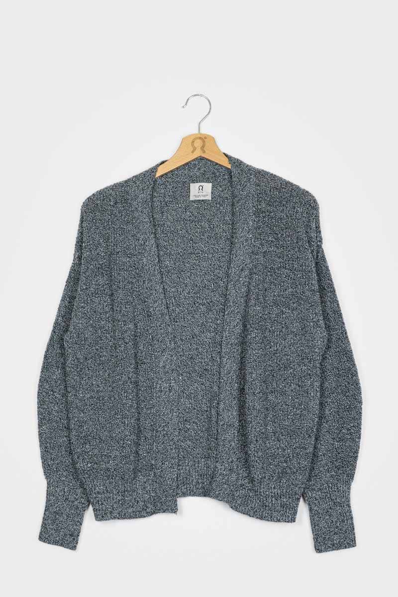 Rifò CARA Cardigan Donna Cotone Jeans Rigenerato Economico