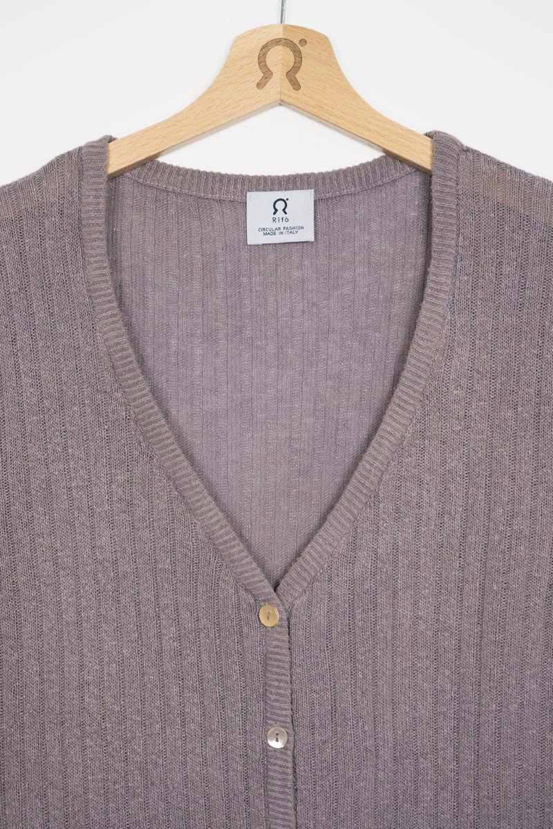 Rifò REALMA Cardigan Seta Rigenerata Tinture Naturali Hotsell