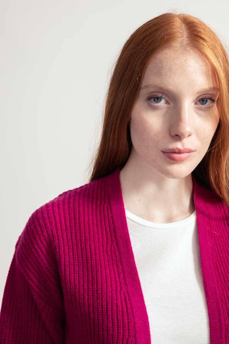 Rifò MARGHERITA Cardigan Donna Cashmere Rigenerato In Saldo