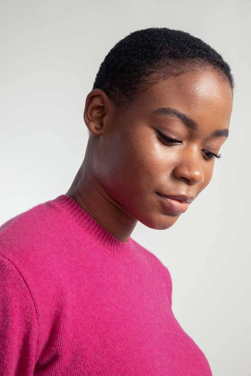 Rifò EDDA Maglia Donna Cashmere Rigenerato Nuova